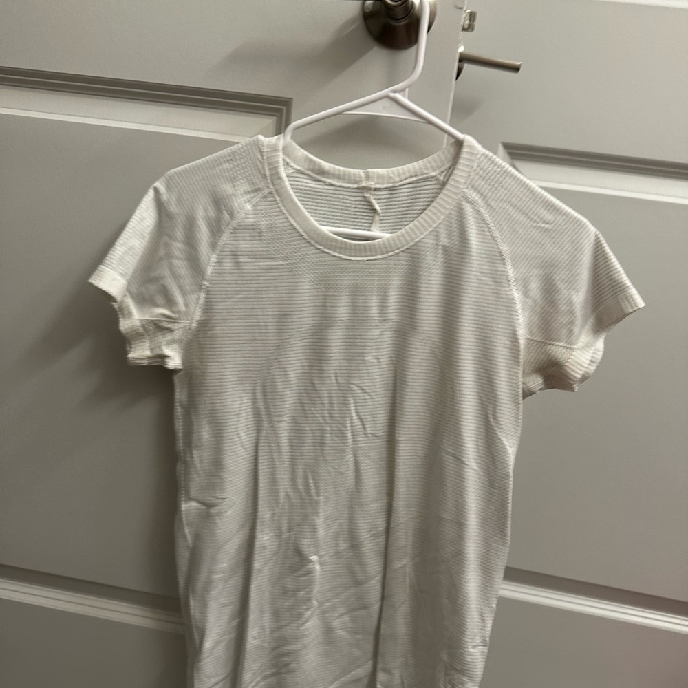 lululemon white short sleeve swiftly tech